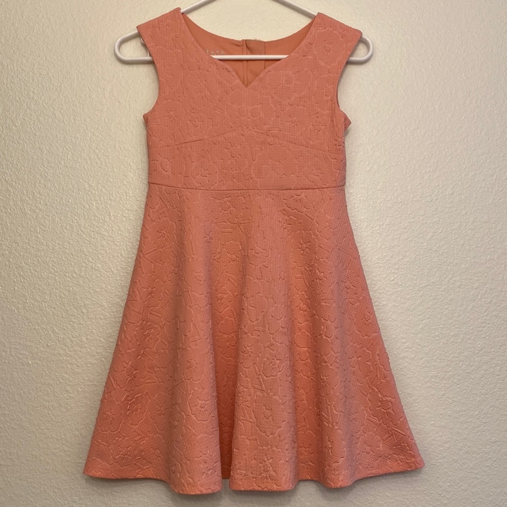 Pippa and Julie, pink/apricot, girls dress, size 10